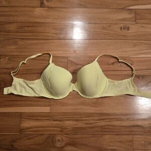 Neon Yellow Lace Bra